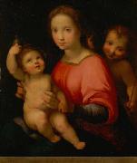Andrea del Sarto Maria mit Kind und Johannesknaben Sweden oil painting artist